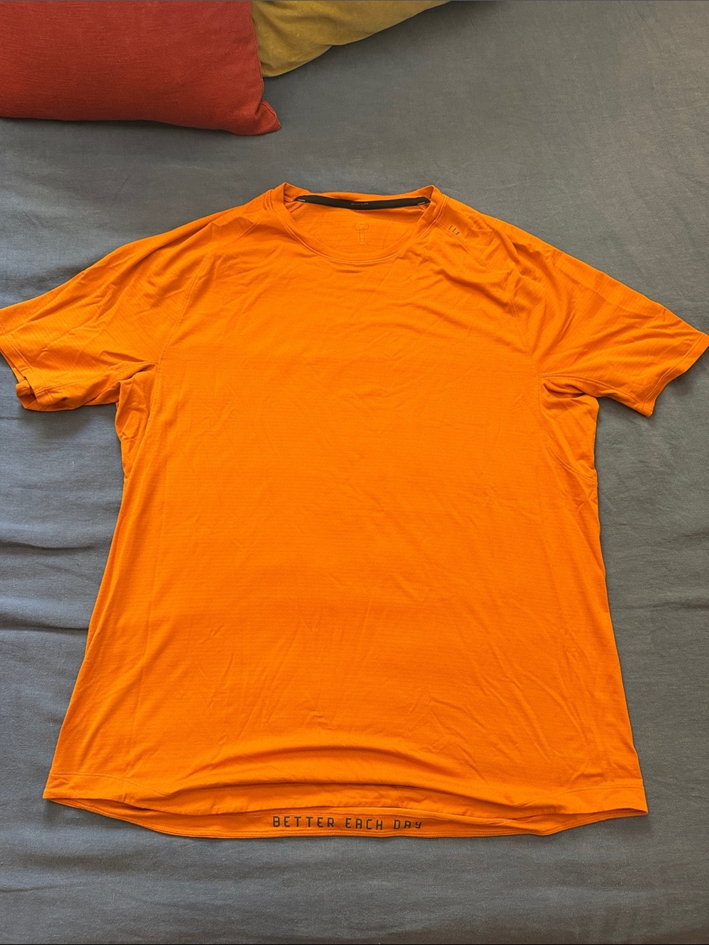 lululemon athletica Men's Short Sleeve Crew - Bright Orange